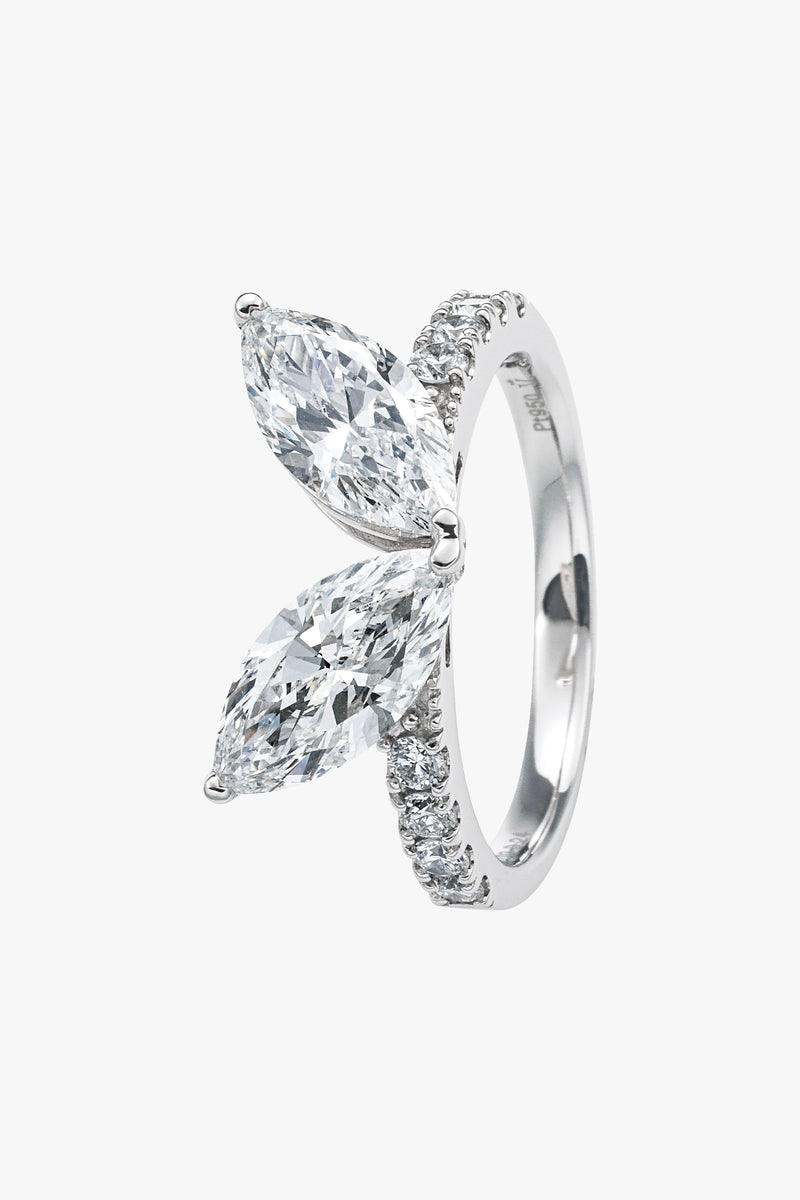 RÊVE DOUBLE MARQUISE & MELEE RING